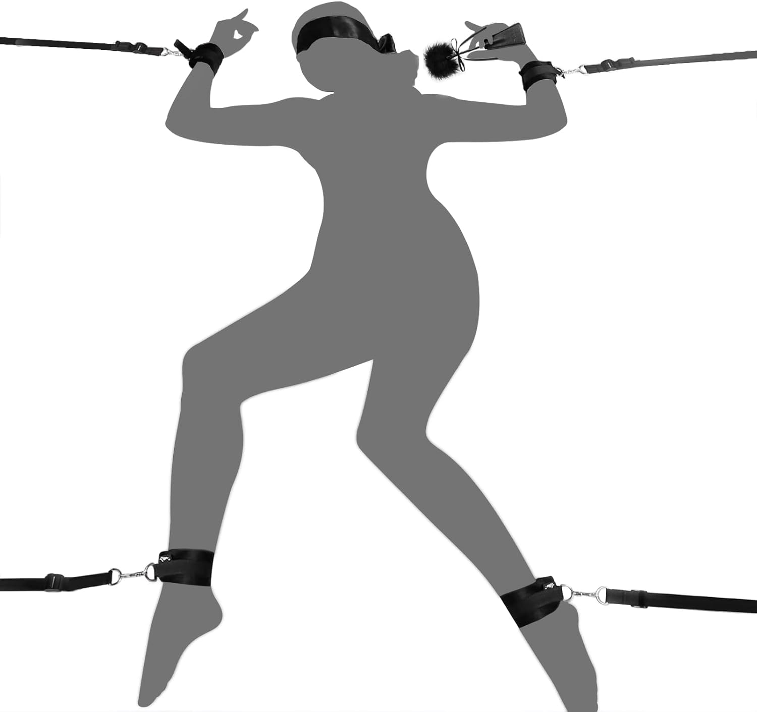 Adjustable BDSM Bed Restraint Kit