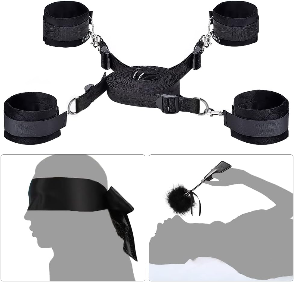 Adjustable BDSM Bed Restraint Kit